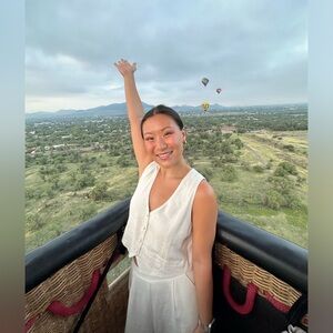 LULUS white matching linen pant set